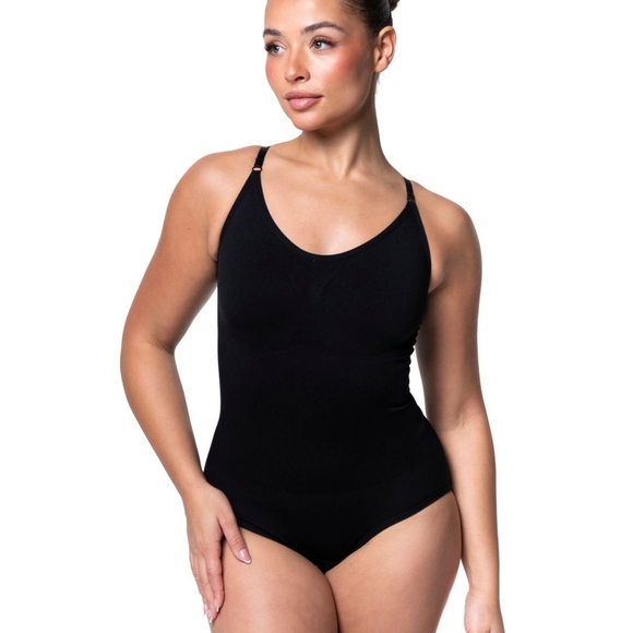 Black Women's Shapewear Bodysuit - Picture 1 of 9
